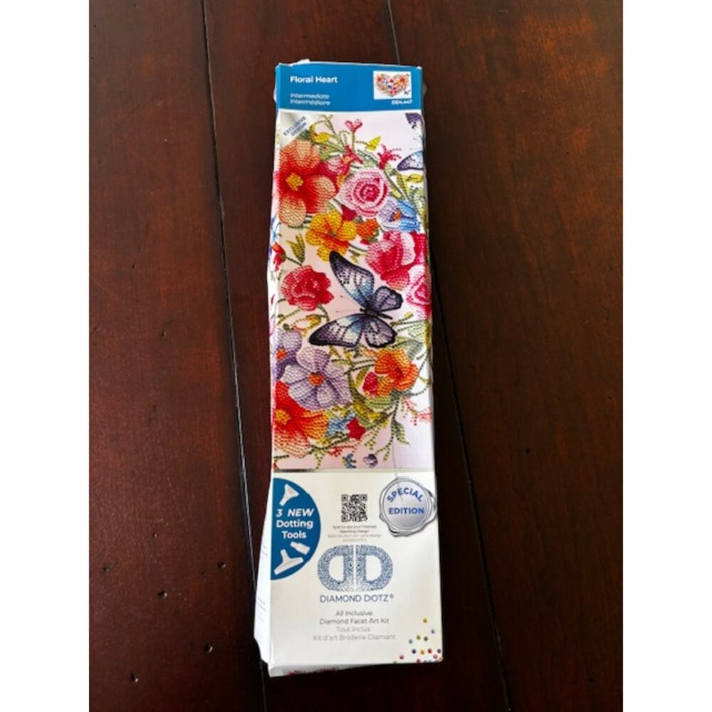 Diamond Dotz Floral Heart Diamond Painting Kit Special Edition New Craft Set